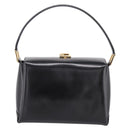 GUCCI Hand Bag Leather Black Gold 000 1448 1269 Auth ka6027A-3