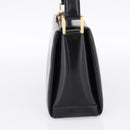 GUCCI Hand Bag Leather Black Gold 000 1448 1269 Auth ka6027A-5