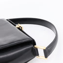 GUCCI Hand Bag Leather Black Gold 000 1448 1269 Auth ka6027A-8
