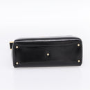 GUCCI Hand Bag Leather Black Gold 000 1448 1269 Auth ka6027A-9