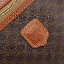 CELINE Macadam Canvas Vanity Hand Bag PVC Leather Brown Gold Auth ka6028A-15