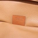 CELINE Macadam Canvas Vanity Hand Bag PVC Leather Brown Gold Auth ka6028A-21
