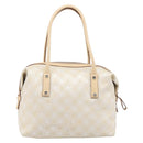 Salvatore Ferragamo Tote Bag Canvas Beige Silver Auth ka6029-3