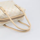 Salvatore Ferragamo Tote Bag Canvas Beige Silver Auth ka6029-7