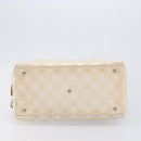 Salvatore Ferragamo Tote Bag Canvas Beige Silver Auth ka6029-9