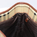 BURBERRY Nova Check Tote Bag PVC Beige Gold Auth ka6030-18