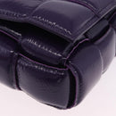 BOTTEGA VENETA MAXI INTRECCIATO Padded Cassette Bag Leather Purple Auth ka6032V-15
