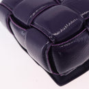 BOTTEGA VENETA MAXI INTRECCIATO Padded Cassette Bag Leather Purple Auth ka6032V-16