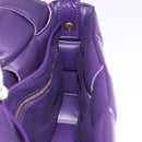 BOTTEGA VENETA MAXI INTRECCIATO Padded Cassette Bag Leather Purple Auth ka6032V-20