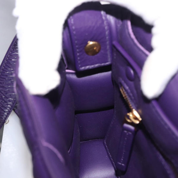 BOTTEGA VENETA MAXI INTRECCIATO Padded Cassette Bag Leather Purple Auth ka6032V