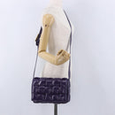 BOTTEGA VENETA MAXI INTRECCIATO Padded Cassette Bag Leather Purple Auth ka6032V-24