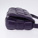 BOTTEGA VENETA MAXI INTRECCIATO Padded Cassette Bag Leather Purple Auth ka6032V-3