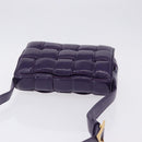 BOTTEGA VENETA MAXI INTRECCIATO Padded Cassette Bag Leather Purple Auth ka6032V-6