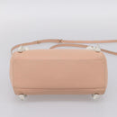 FENDI Mini Peek A Boo Hand Bag Leather 2way Pink Silver Auth ka6033V-5