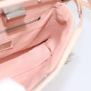 FENDI Mini Peek A Boo Hand Bag Leather 2way Pink Silver Auth ka6033V-21