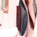 FENDI Mini Peek A Boo Hand Bag Leather 2way Pink Silver Auth ka6033V-11