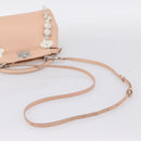 FENDI Mini Peek A Boo Hand Bag Leather 2way Pink Silver Auth ka6033V-9