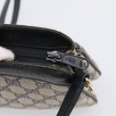 GUCCI GG Supreme Sherry Line Shoulder Bag PVC Navy Gold 904 02 043 Auth ka6034-9