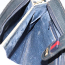 GUCCI GG Supreme Sherry Line Shoulder Bag PVC Navy Gold 904 02 043 Auth ka6034-20