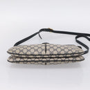 GUCCI GG Supreme Sherry Line Shoulder Bag PVC Navy Gold 904 02 043 Auth ka6034-5