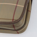 Burberrys Nova Check Shoulder Bag Canvas Beige Gold Auth ka6035-15