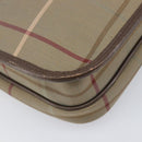 Burberrys Nova Check Shoulder Bag Canvas Beige Gold Auth ka6035-16