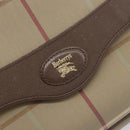 Burberrys Nova Check Shoulder Bag Canvas Beige Gold Auth ka6035-17