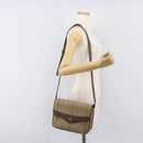 Burberrys Nova Check Shoulder Bag Canvas Beige Gold Auth ka6035-23