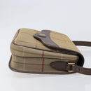 Burberrys Nova Check Shoulder Bag Canvas Beige Gold Auth ka6035-3