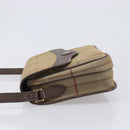 Burberrys Nova Check Shoulder Bag Canvas Beige Gold Auth ka6035-4