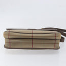 Burberrys Nova Check Shoulder Bag Canvas Beige Gold Auth ka6035-5