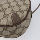 GUCCI GG Supreme Web Sherry Line Bag PVC Beige Gold 89 02 066 Auth ka6037-10