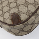GUCCI GG Supreme Web Sherry Line Bag PVC Beige Gold 89 02 066 Auth ka6037-11