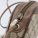 GUCCI GG Supreme Web Sherry Line Bag PVC Beige Gold 89 02 066 Auth ka6037-15