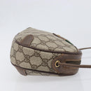 GUCCI GG Supreme Web Sherry Line Bag PVC Beige Gold 89 02 066 Auth ka6037-4