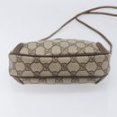 GUCCI GG Supreme Web Sherry Line Bag PVC Beige Gold 89 02 066 Auth ka6037-9