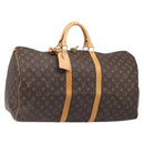 LOUIS VUITTON Monogram Keepall 55 Boston Bag M41424 LV Auth ka6039V-1