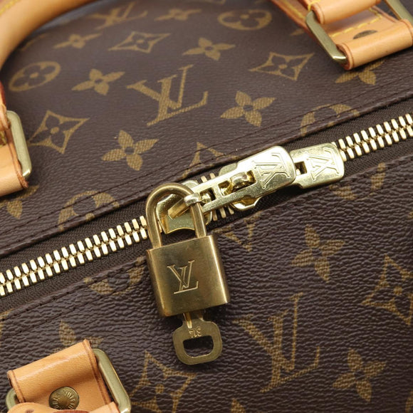 LOUIS VUITTON Monogram Keepall 55 Boston Bag M41424 LV Auth ka6039V