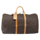 LOUIS VUITTON Monogram Keepall 55 Boston Bag M41424 LV Auth ka6039V-13