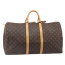 LOUIS VUITTON Monogram Keepall 55 Boston Bag M41424 LV Auth ka6039V-2