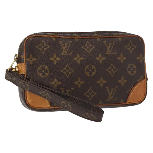 LOUIS VUITTON Monogram Marly Dragonne PM Clutch Bag M51827 LV Auth ka604