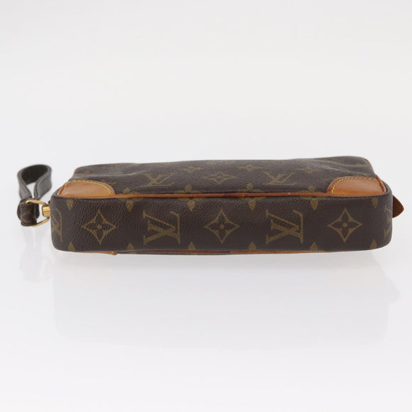 LOUIS VUITTON Monogram Marly Dragonne PM Clutch Bag M51827 LV Auth ka604