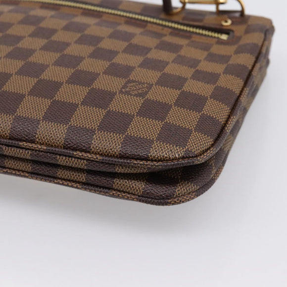 LOUIS VUITTON Damier Ebene Hoxton PM Shoulder Bag N41257 LV Auth ka6040V