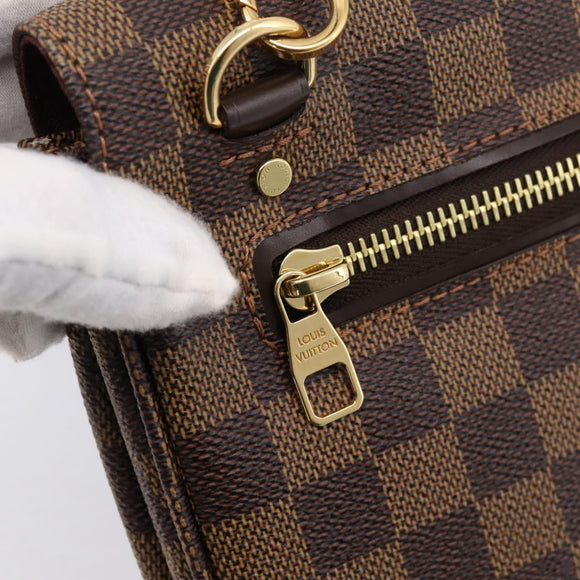 LOUIS VUITTON Damier Ebene Hoxton PM Shoulder Bag N41257 LV Auth ka6040V
