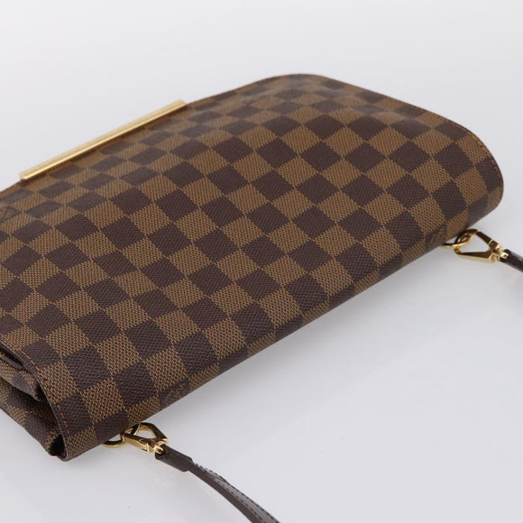 LOUIS VUITTON Damier Ebene Hoxton PM Shoulder Bag N41257 LV Auth ka6040V