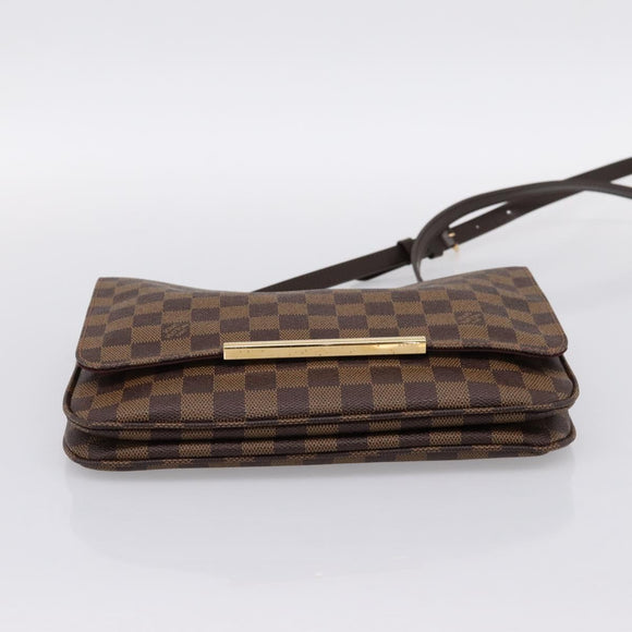 LOUIS VUITTON Damier Ebene Hoxton PM Shoulder Bag N41257 LV Auth ka6040V