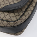 GUCCI Diamante Shoulder Bag Canvas Leather Brown Silver 295679 Auth ka6042-10