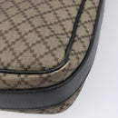 GUCCI Diamante Shoulder Bag Canvas Leather Brown Silver 295679 Auth ka6042-12