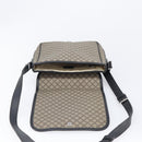 GUCCI Diamante Shoulder Bag Canvas Leather Brown Silver 295679 Auth ka6042-15