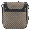 GUCCI Diamante Shoulder Bag Canvas Leather Brown Silver 295679 Auth ka6042-3